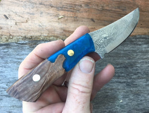 Dolphin Themed Hand Made Fixed Blade knife