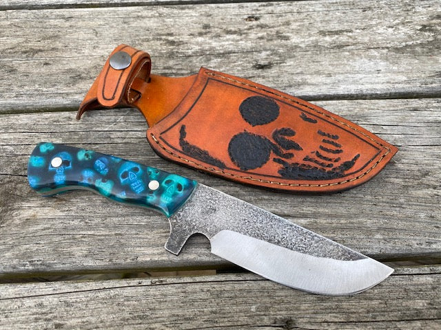 Skull Themed Modified Cleaver Chef Knife – Berg Knifemaking