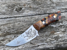 Load image into Gallery viewer, Duck Hunter themed Hand Made Fixed Blade