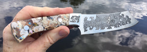 Buccaneer style Sea Turtle Themed Chef Knife