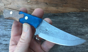 Dolphin Themed Hand Made Fixed Blade knife