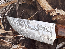 Load image into Gallery viewer, Elk Hunting theme knife