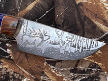 Load image into Gallery viewer, Elk Hunting theme knife