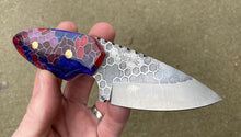 Load image into Gallery viewer, Honey Comb EDC Custom Knife with honey comb scales