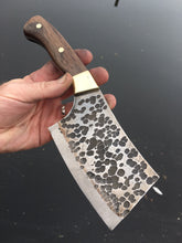 Load image into Gallery viewer, Hammer Peened Cleaver Chef Knife