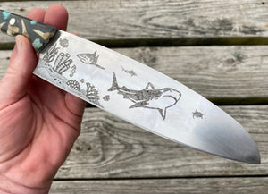 Shark Themed Chef Knife