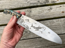Load image into Gallery viewer, Shark Themed Chef Knife