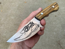 Load image into Gallery viewer, Duck Hunting theme knife with Marsh Reed cast handles