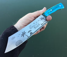 Load image into Gallery viewer, Life is Better on the Beach Buccaneer style Nautical Themed Chef Knife