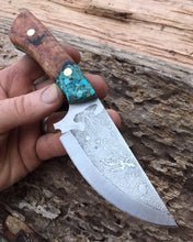 Load image into Gallery viewer, Sea Turtle themed Hand Made Fixed Blade
