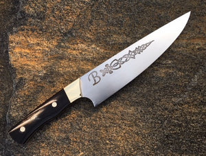 Custom Hand made Celtic Chef Knife