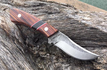 Load image into Gallery viewer, Custom Hand Made 7 inch Fixed Blade with segmented Handles