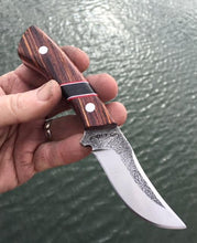 Load image into Gallery viewer, Custom Hand Made 7 inch Fixed Blade with segmented Handles